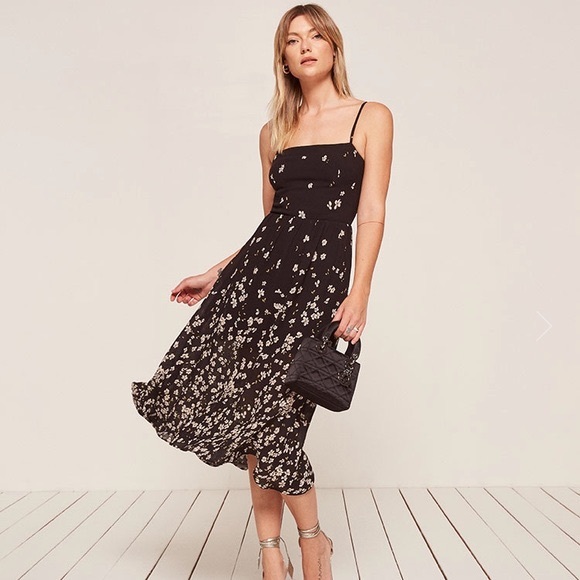 Reformation Dresses & Skirts - Reformation Nala Dress in Black Oleander